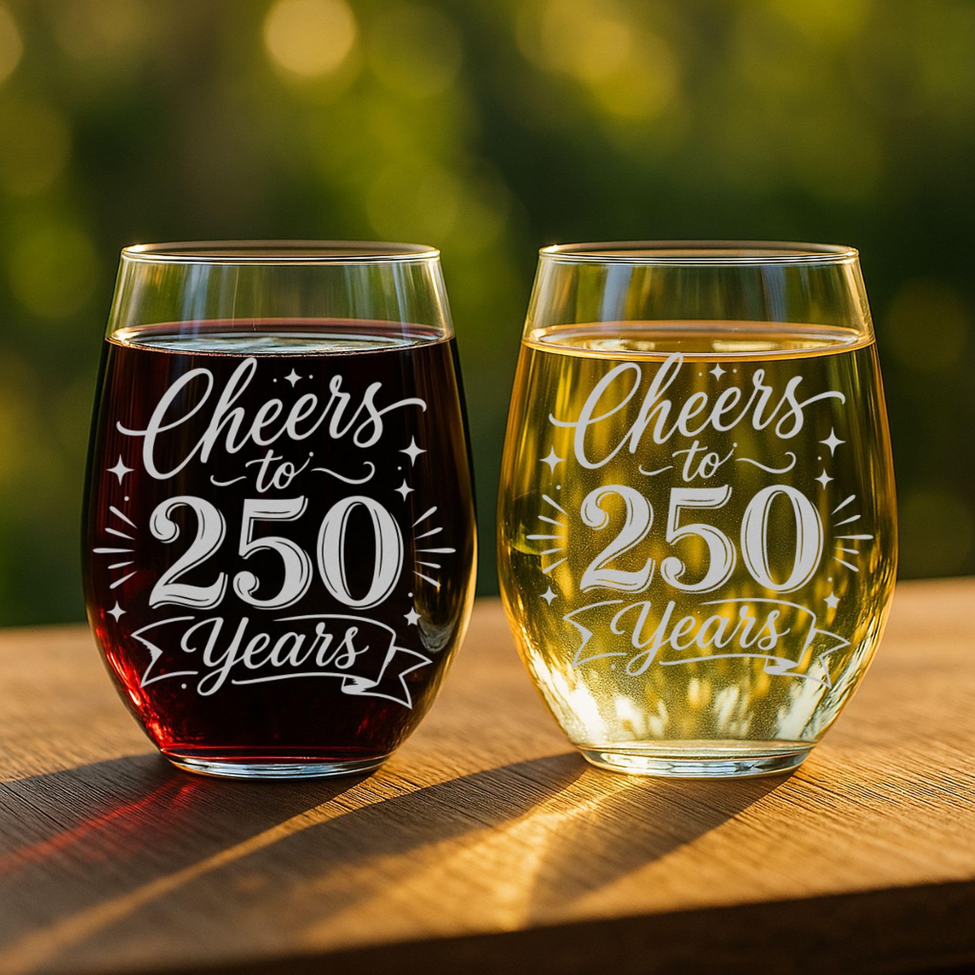 Amazon | Kropsis 17オンス レーザー刻印ワイングラス – 「Cheers to